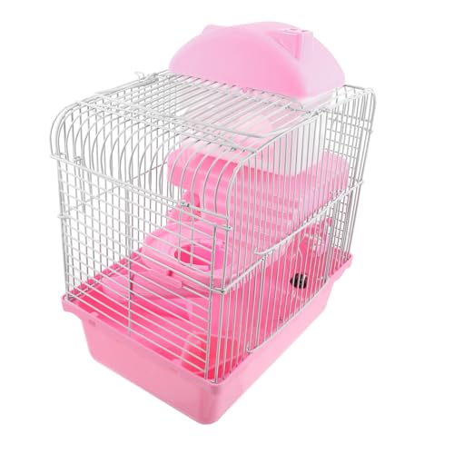 UKCOCO Kleintierkäfig Hamster Schloss Mehrstöckige Haustiervilla aus Draht für Hamster Ratten und Kleine Haustiere Sicher und Komfortabel von UKCOCO