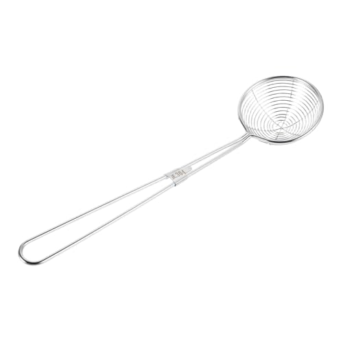 UKCOCO Küchensieb Löffel Multifunktionaler Abseihlöffel mit Feinem Netz für Abseihen von Perlen Obst und Robustes Kochwerkzeug für Fritteuse und Wok von UKCOCO