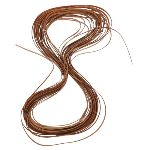 UKCOCO Kunststoff Rattan Geflecht Breit Langlebiges PE Material Reparaturfähiges Caning Material für Stühle Sofas Gartenmöbel DIY Rattanmöbel Reparatur Zubehör Natürliche Holzoptik von UKCOCO