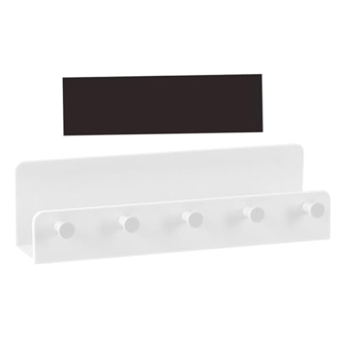 UKCOCO Magnetisches Kühlschrank Organizer Regal mit Fünf Haken Vielseitiges Magnetisches Ablagesystem für Küche und Bad für Gewürze und Utensilien Weißes Design UKCOCO Magnetisches Kühlschrank Organizer Regal mit Fünf Haken Vielseitiges Magnetisches Ablagesystem für Küche und Bad für Gewürze und Utensilien Weißes Design von UKCOCO