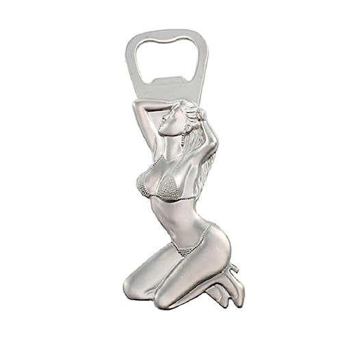 UKCOCO Metall Flaschenöffner Kühlschrankmagnet Bieröffner mit Frauen Design Rostfreier Metall Flaschenöffner Magnetisch Praktische Bar Küche Geschenkidee von UKCOCO