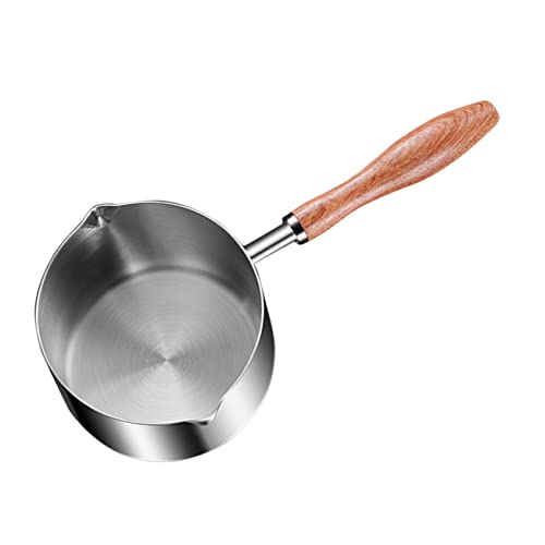 UKCOCO Mini Milchtopf mit Langem Griff Hitzebeständig und Multifunktional für Öl Milch und Käse Kleiner Kochtopf mit Aufhängevorrichtung Leicht zu Reinigen und Platzsparend von UKCOCO