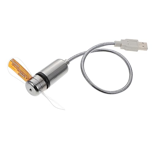 UKCOCO Mini USB mit LED Uhr und Temperaturanzeige Flexibler Schwanenhals Leiser Tragbarer Tischventilator Kompakt Leicht für Laptop und PC für Büro und Reisen UKCOCO Mini USB mit LED Uhr und Temperaturanzeige Flexibler Schwanenhals Leiser Tragbarer Tischventilator Kompakt Leicht für Laptop und PC für Büro und Reisen von UKCOCO