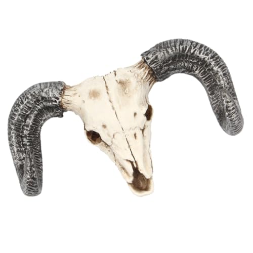UKCOCO Ox Head Wandhaken aus Resin Robust und Wasserfest Einzigartiges Design für Mäntel Hüte Schlüssel Einfache Montage Stilvoller Garderobenhaken für Flur Wohnzimmer Eingangsbereich von UKCOCO