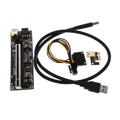 UKCOCO Pcie Grafikkarten Verlängerungskabel Stabile Verbindung Und Einfache Installation Für Mining-rigs Und Multidevice-anwendungen Mit Langlebiger Bauweise Für Zuverlässige von UKCOCO