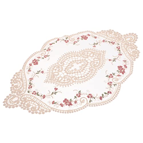 UKCOCO Retro Besticktes Spitzen Platzset Dekoratives Hohles Design Französisch Vintage Tischdeckchen für Esszimmer Wohnzimmer Vielseitige Deko für Festliche Anlässe UKCOCO Retro Besticktes Spitzen Platzset Dekoratives Hohles Design Französisch Vintage Tischdeckchen für Esszimmer Wohnzimmer Vielseitige Deko für Festliche Anlässe von UKCOCO