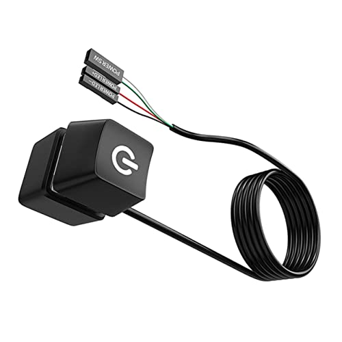 UKCOCO HDD-Taste Pc-netzschalter Externer Netzschalter Für Desktop-netzteil Steueradapter Remote-pc/aus-stromkabel Zufällige Farbe von UKCOCO