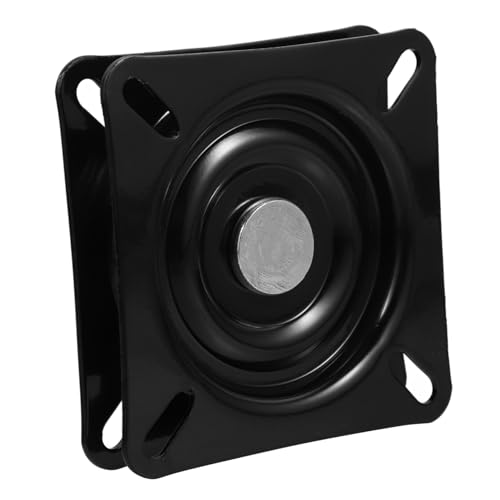 UKCOCO Schwenkteller Für Möbel Drehteller Drehmechanismus Für Relaxsessel Drehbarer Stuhlsockel Möbeldrehplatte Sitz Drehbar Schwenkmechanismus Für Möbel Sitzpodeste Eisen Black von UKCOCO