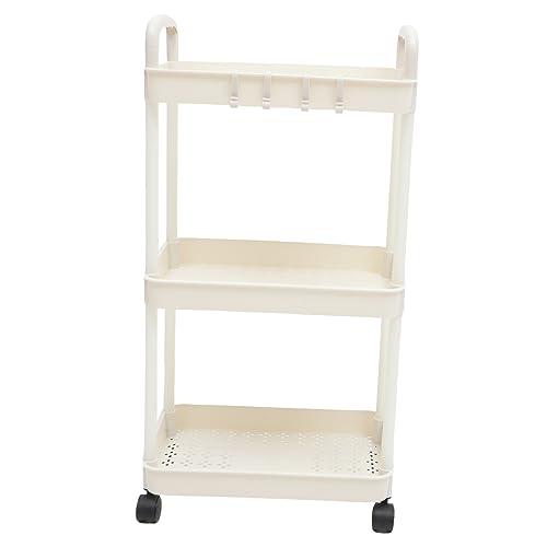 UKCOCO Stöckiger Rollwagen Aufbewahrungswagen mit Rädern Multifunktionaler Organizer für Küche Bad Wohnzimmer und Büro Platzsparendes Mobiles Regal zur Praktischen Ordnung und UKCOCO Stöckiger Rollwagen Aufbewahrungswagen mit Rädern Multifunktionaler Organizer für Küche Bad Wohnzimmer und Büro Platzsparendes Mobiles Regal zur Praktischen Ordnung und von UKCOCO