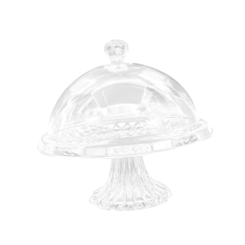 UKCOCO Transparente Lebensmittelabdeckung Bruchsicherer Dessertdeckel mit Stabiler Basis Design für Kuchen und Snacks Staubdicht Leicht Abnehmbar für Partys und Buffets von UKCOCO