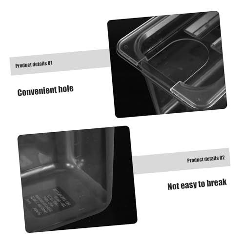 UKCOCO Transparenter Slow Cooker Behälter mit Deckel Lebensmittelechter Low Temperature Cooking Container Praktische Slow Cooker Aufbewahrungsbox für Schonendes Kochen und Warmhalten von UKCOCO
