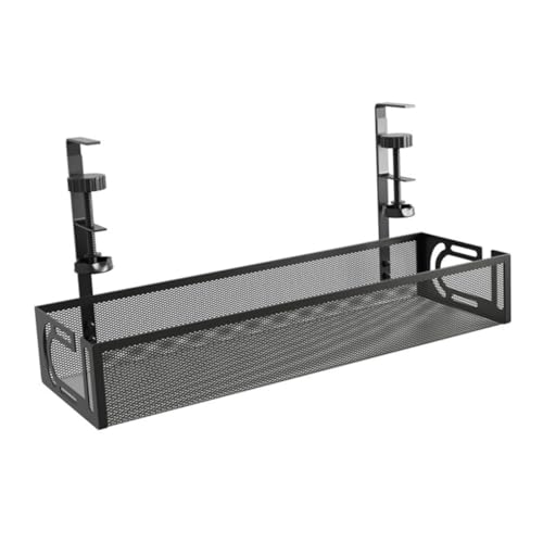 UKCOCO Kabelmanagement Tray Für Schreibtisch Ohne Bohren Kabelaufbewahrung Unter Dem Tisch Stabiler Kabelhalter Mit Guter Tragkraft Vielseitig Für Kabel Ladegeräte Und Steckdosen von UKCOCO