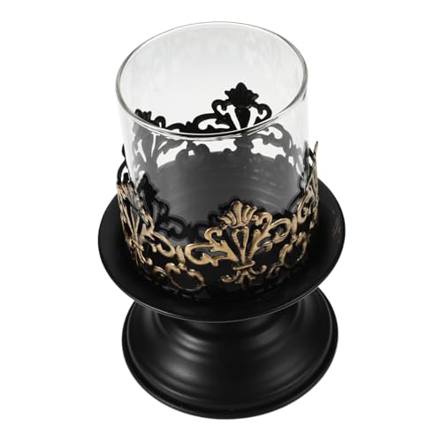 UKCOCO 1stücke Vintage Metallkerzenhalter Für Aromatherapie Rustikale Tischdekoration Eleganter Kerzenständer Für Hochzeiten Und Partys Schwarz UKCOCO 1stücke Vintage Metallkerzenhalter Für Aromatherapie Rustikale Tischdekoration Eleganter Kerzenständer Für Hochzeiten Und Partys Schwarz von UKCOCO