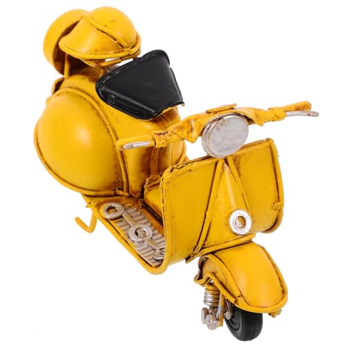 UKCOCO Vintage Metall Roller Modell Ornament Retro Motorrad Skulptur aus Robustem Dekoratives Sammlerstück in Klassischem Gelb Perfektes für Motorradliebhaber und Stilvolle UKCOCO Vintage Metall Roller Modell Ornament Retro Motorrad Skulptur aus Robustem Dekoratives Sammlerstück in Klassischem Gelb Perfektes für Motorradliebhaber und Stilvolle von UKCOCO