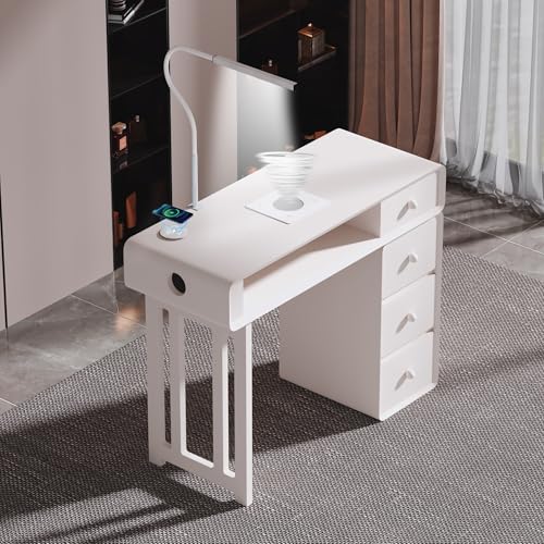 100 cm Moderne Maniküre Tisch – Multifunktionaler Nageltisch Mit Absaugung Beleuchtung Kabellosem Laden Und Staubabsaugsystem Für Nagelstudio Tisch Und Den Heimgebrauch 100 cm Moderne Maniküre Tisch – Multifunktionaler Nageltisch Mit Absaugung Beleuchtung Kabellosem Laden Und Staubabsaugsystem Für Nagelstudio Tisch Und Den Heimgebrauch von UKETO