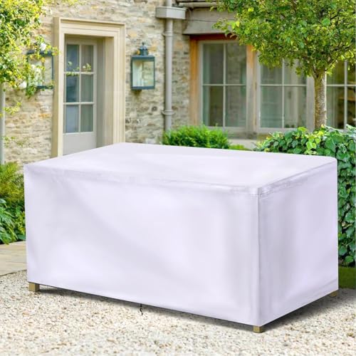UKIXOM Abdeckung für Gartenmöbel, Abdeckplane Wasserdicht UV-beständig, 300x80x105cm/LxWxH 600D Oxford Stoff Abdeckung mit verstellbarem Band, für Loungemöbel Möbelsets von UKIXOM