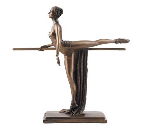 Kunst-Deko Bronzefigur Ballerina von UKM Gifts