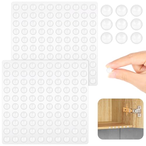 200 Stück Transparent Gummipuffer, Möbelpuffer Gummipuffer Selbstklebend, Transparent Schutzpuffer, Elastikpuffer Transparent Selbstklebend, Silikon Schutzpuffer, für Tastatur, Schränke, Schubladen von UKOFEW