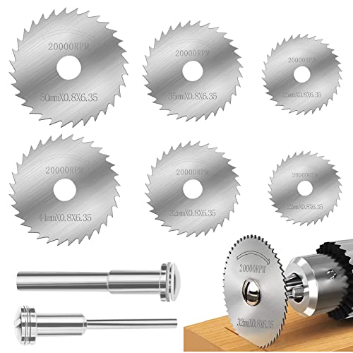 8 Pcs Kreissägeblatt Sägeblatt,Hochgeschwindigkeitsstahlklingen für Rotationswerkzeug,für Holz, Plastik, Aluminium und Dünnen Blech,fiberglas,kupfer, Kunststoff und Metall 8 Pcs Kreissägeblatt Sägeblatt,Hochgeschwindigkeitsstahlklingen für Rotationswerkzeug,für Holz, Plastik, Aluminium und Dünnen Blech,fiberglas,kupfer, Kunststoff und Metall von UKOFEW
