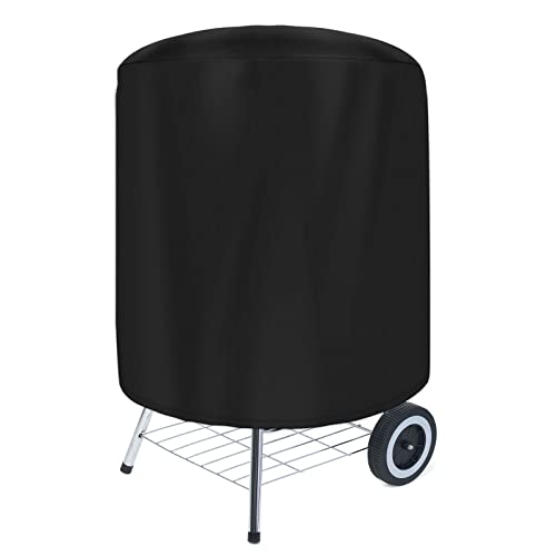 UKOFEW grillabdeckung wetterfest Rund, 70x70cm Gasgrill Abdeckung Wetterfest, Grill Abdeckhaube, BBQ Abdeckung Cover, Grillhaube Wasserdicht/Winddicht/UV-Beständiges/Winterfest(Schwarz) UKOFEW grillabdeckung wetterfest Rund, 70x70cm Gasgrill Abdeckung Wetterfest, Grill Abdeckhaube, BBQ Abdeckung Cover, Grillhaube Wasserdicht/Winddicht/UV-Beständiges/Winterfest(Schwarz) von UKOFEW