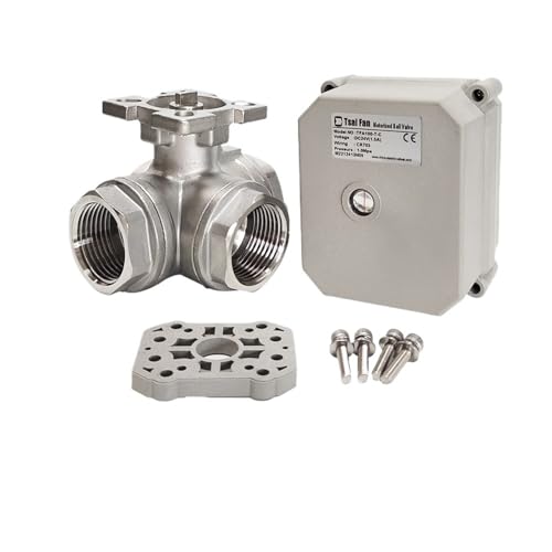 1'' Tsai Fan BSP/NPT Threaded Motor-Driven Valve 3 way Stainless Steel AC110V to 240V Actuated Valve low power consumption(3 Way,NPT_AC110V-230V_CR401) von UKWYMIDKS