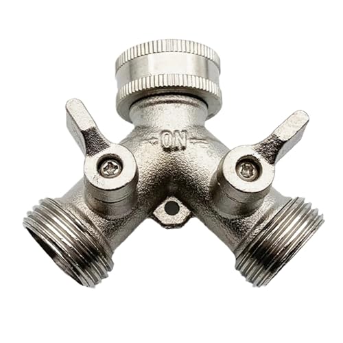 3/4 2-Wege-Hochleistungs-Gartenschlauch-Verteiler, Y-Verteiler, Griff-Absperrventile for Wasserhahn, Auslass, Zapfen 3/4 2-Wege-Hochleistungs-Gartenschlauch-Verteiler, Y-Verteiler, Griff-Absperrventile for Wasserhahn, Auslass, Zapfen von UKWYMIDKS