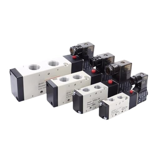 4V210-08 4v110-06 M5 Pneumatische Magnet Luft Ventil 1/4 "1/8" 3/8 "1/2" Zoll 2/5 Elektromagnetische 4V310-10 12V 24V 110V 220V(DN10 4V310-10,AC110V) von UKWYMIDKS