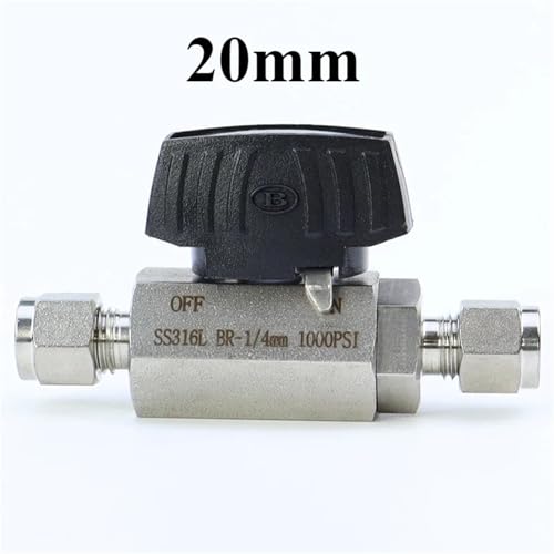 6 8 10 12 14 16 mm 1/4" 3/8" 1/2" 3/4" 1" Inch Tube OD Compression Union 316L Stainles Steel Hex Ball Valve 1000 PSI(20mm) von UKWYMIDKS