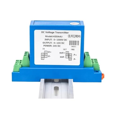 DC Voltage Transducer 4-20mA rs485 Converter DC 0-10V/50V/100V/300V/500V/1000V input DC12V 24V Power Analog Signal(DC 0-10mA output,DC 0-465V input) von UKWYMIDKS