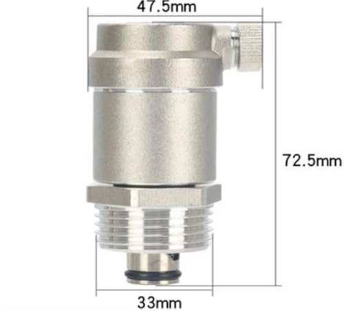 DN15/20/25 1/2" 3/4" 1" BSP Male 304 Stainless Automatic Air Vent Safety Release Pressure Relief Valve Pipeline Water Heating(1 BSPT DN25 L-72.5mm) von UKWYMIDKS