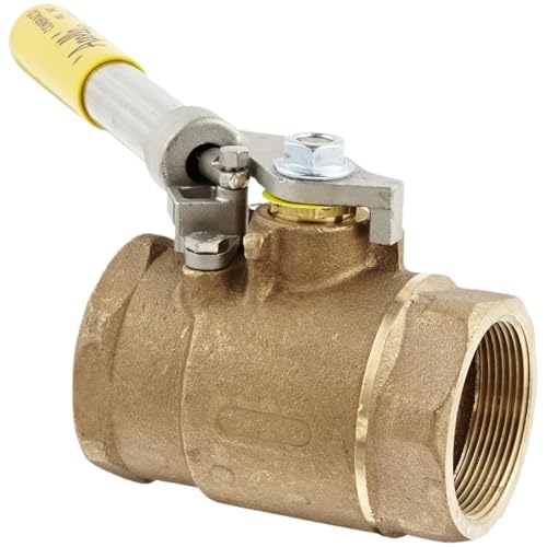 Kugelhahn aus Bronze, Totmann-Federrückstellgriff, 2" NPT Innengewinde Kugelhahn aus Bronze, Totmann-Federrückstellgriff, 2" NPT Innengewinde von UKWYMIDKS