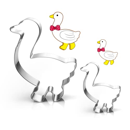 UKoosien Martinsgans Ausstecher Set-2 Stück- Groß 16cm-Klein 9cm-Plätzchen Ausstecher Hherbst für Kinder von UKoosien