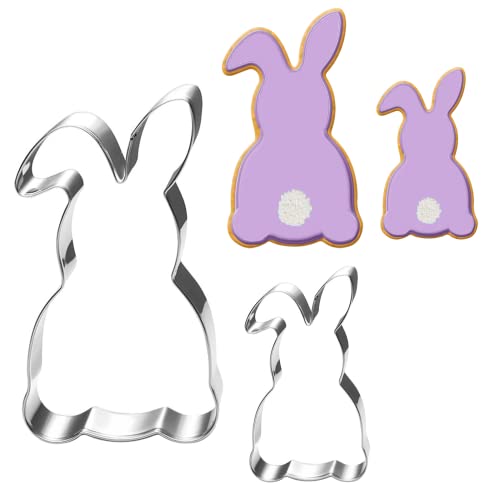Osterhasen Ausstecher Set-2 Stück-Gro? 12cm-Klein 9cm-Ostern Ausstechformen Plätzchen Ausstecher Linzer Frühling Keksausstecher für Kinder Osterhasen Ausstecher Set-2 Stück-Gro? 12cm-Klein 9cm-Ostern Ausstechformen Plätzchen Ausstecher Linzer Frühling Keksausstecher für Kinder von UKoosien