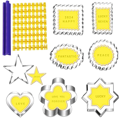 UKoosien Klassisches Keksausstecher Set mit Alphabet Zahl Buchstabe Keksstempel-8 Stück-Plätzchen Ausstecher Ausstechformen Keks Fondant Dekorieren UKoosien Klassisches Keksausstecher Set mit Alphabet Zahl Buchstabe Keksstempel-8 Stück-Plätzchen Ausstecher Ausstechformen Keks Fondant Dekorieren von UKoosien