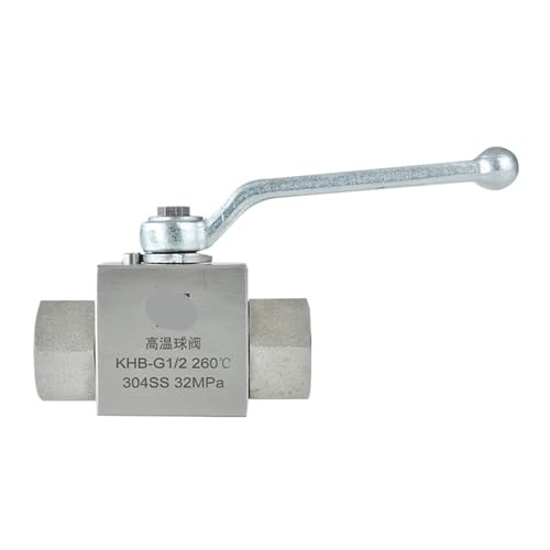 1 x 1/8 Zoll, 1/4 Zoll, 1/2 Zoll, 1-1/2 Zoll, 2,5 cm, 5,1 cm, Hochtemperatur-Kugelhahn KHB-G Edelstahl, korrosionsbeständig, hydraulischer Kugelhahn (1/8 Zoll) von ULBTLUOYV