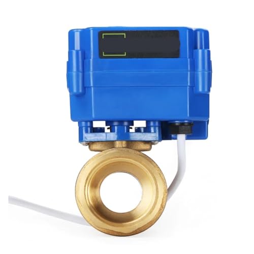 1 x solider elektrischer Kugelhahn, 2,5 cm, Messing, elektrischer Standardanschluss, 9–24 V AC/DC, 3-adrig, Setup CR02 (NPT-OTHER-CR02) von ULBTLUOYV
