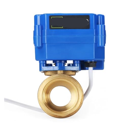 1 x solider elektrischer Kugelhahn – 1,9 cm Messing-Elektro-Kugelhahn 9–24 V AC/DC, normalerweise offen (NPT-OTHER-CR04) von ULBTLUOYV