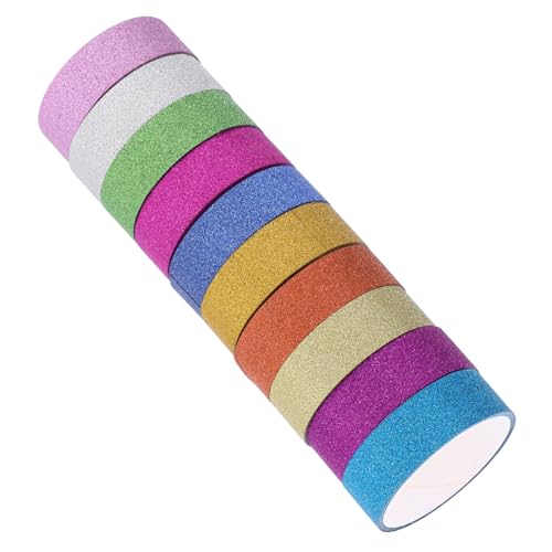 ULDIGI 10 Rollen Glitzer Washi Tape Bunt Selbstklebendes Dekoratives Klebeband für Scrapbooking DIY Bastelmaterial Vielseitig für Hand Account Tapes Journal Kreative Dekoration ULDIGI 10 Rollen Glitzer Washi Tape Bunt Selbstklebendes Dekoratives Klebeband für Scrapbooking DIY Bastelmaterial Vielseitig für Hand Account Tapes Journal Kreative Dekoration von ULDIGI