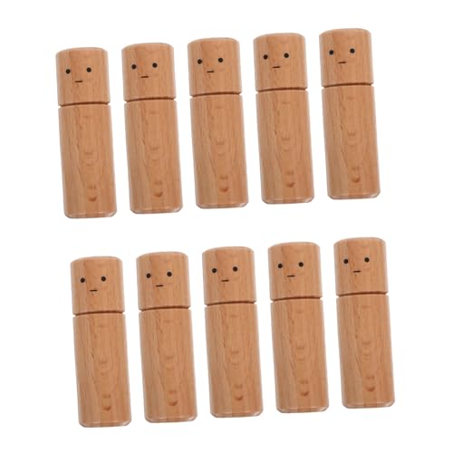 ULDIGI 10 Stück Holzspielzeug Dekor Kleine Steckpuppen Holzpuppe Zum Skizzieren Holzkunstfigur Holzmalpuppe Holzpuppe Zum Selbermachen Holzsteckpuppen Holzpuppenfigur Hellbraun ULDIGI 10 Stück Holzspielzeug Dekor Kleine Steckpuppen Holzpuppe Zum Skizzieren Holzkunstfigur Holzmalpuppe Holzpuppe Zum Selbermachen Holzsteckpuppen Holzpuppenfigur Hellbraun von ULDIGI