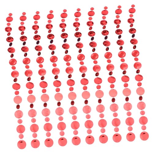 ULDIGI 10 Stück Teiliges Pailletten Vorhang Glitzernde Hochzeits und Partydekoration Roter Runder Sequins Curtain für Stilvolle Szenengestaltung und Festliche Atmosphäre ULDIGI 10 Stück Teiliges Pailletten Vorhang Glitzernde Hochzeits und Partydekoration Roter Runder Sequins Curtain für Stilvolle Szenengestaltung und Festliche Atmosphäre von ULDIGI
