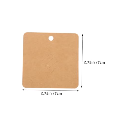 ULDIGI 100 Stück Kraftpapier Broschürenkarten Blanko Schmuckdisplaykarten für Ohrringe Halsketten Armbänder Broschüren Präsentationskarten zum Schmuckverkauf ULDIGI 100 Stück Kraftpapier Broschürenkarten Blanko Schmuckdisplaykarten für Ohrringe Halsketten Armbänder Broschüren Präsentationskarten zum Schmuckverkauf von ULDIGI