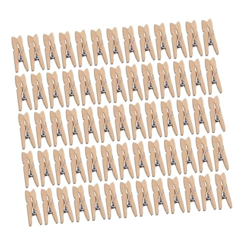 ULDIGI 100 Stück Mini Holzklammern Foto Clips Retro Design Naturholz für Memo Karten und Bilder Halten Dekoration Büro Zuhause ULDIGI 100 Stück Mini Holzklammern Foto Clips Retro Design Naturholz für Memo Karten und Bilder Halten Dekoration Büro Zuhause von ULDIGI