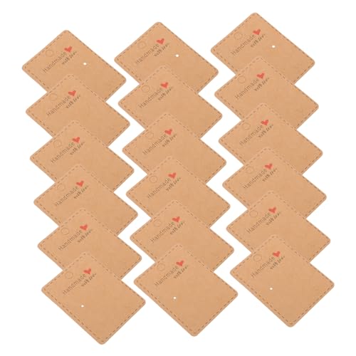 ULDIGI 100stücke Ohrringkarten Zum Aufhängen Aus Papier Schmuck Verpackungskarten Displaykarten Für Ohrringe Halsketten Und Accessoires Geeignet Für Vitrinen Theken Und von ULDIGI