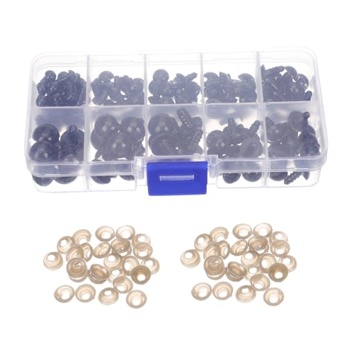 ULDIGI 142 Stück Teiliges Kunststoff sicherheitsaugen für Amigurumi Langlebige DIY Puppenaugen mit Unterlegscheiben Vielseitige Bastelaugen für Handgemachte Kuscheltiere und ULDIGI 142 Stück Teiliges Kunststoff sicherheitsaugen für Amigurumi Langlebige DIY Puppenaugen mit Unterlegscheiben Vielseitige Bastelaugen für Handgemachte Kuscheltiere und von ULDIGI