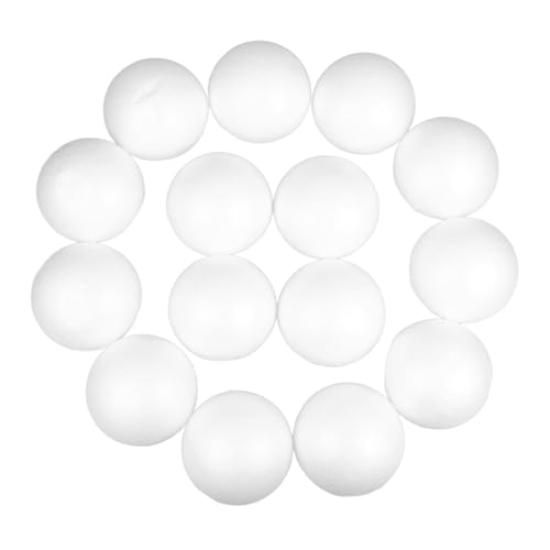 ULDIGI 15 Stück Halbkugel Schaumstoffkugeln für DIY Bastelmaterial Blumenarrangement Zubehör Weihnachtsornamente und Bastelprojekte Weiß von ULDIGI
