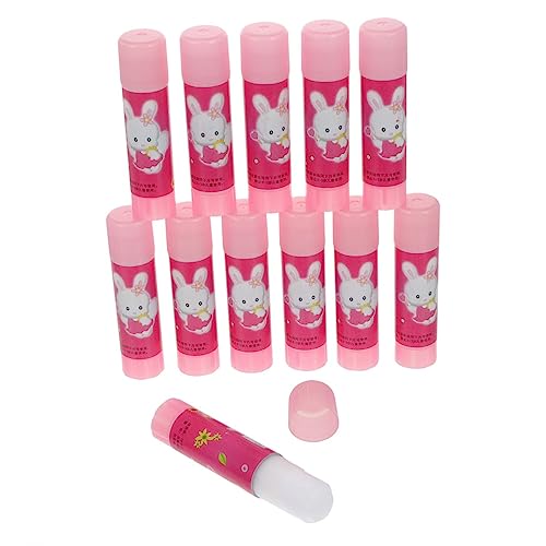 ULDIGI 16 Stück Klebestifte Weiß mit Süßem Cartoon motiv Starker Haftung Sicherem Material für Schule Büro Basteln Gleichmäßiges Auftragen Robustes Papierkleben von ULDIGI