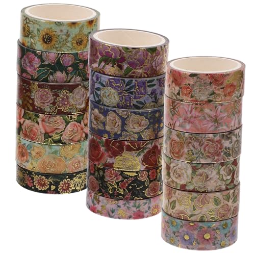 ULDIGI 18 Rollen Goldfolien muster Washi Tape Dekoratives Klebeband für Scrapbooking Geschenkverpackung DIY Bastelprojekte Leicht Abreißbar Rückstandsfrei Vielseitig Verwendbar ULDIGI 18 Rollen Goldfolien muster Washi Tape Dekoratives Klebeband für Scrapbooking Geschenkverpackung DIY Bastelprojekte Leicht Abreißbar Rückstandsfrei Vielseitig Verwendbar von ULDIGI