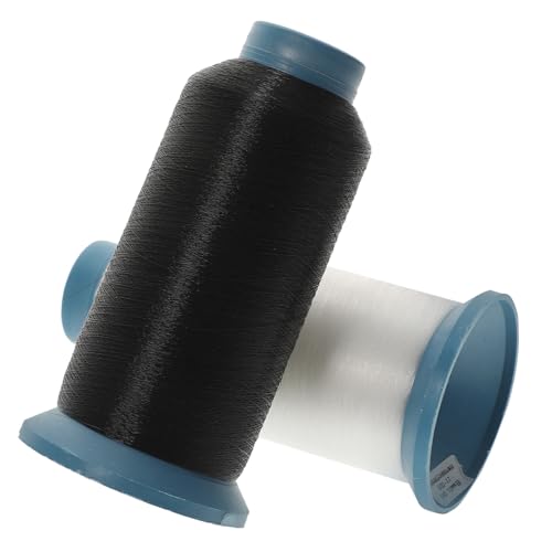 ULDIGI 2 Rollen Handnähgarn Set Starkes Transparentes Nylon garn für Hand Maschinennaht Vielseitiges Nähzubehör für Anfänger und Profis Praktisches Haushalts stickgarn in Schwarz und ULDIGI 2 Rollen Handnähgarn Set Starkes Transparentes Nylon garn für Hand Maschinennaht Vielseitiges Nähzubehör für Anfänger und Profis Praktisches Haushalts stickgarn in Schwarz und von ULDIGI