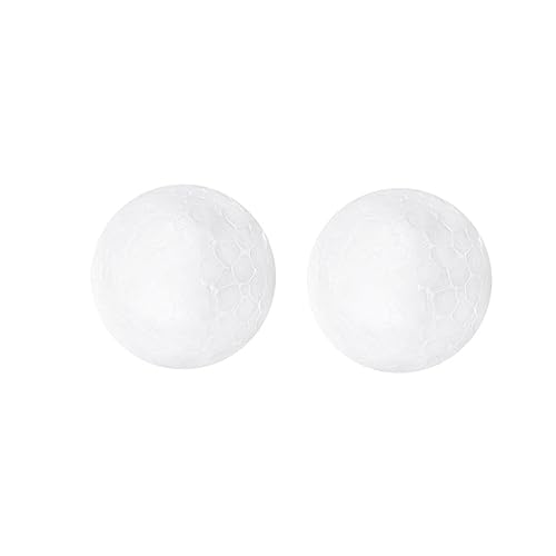ULDIGI 2 STK. Weiße Styroporkugeln Stabile DIY Bastelmaterialien für Vielseitige Dekokugeln zum Bemalen Basteln und Weihnachtsdeko Pädagogische Kreativprojekte von ULDIGI
