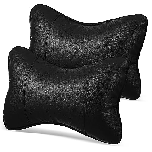 ULDIGI 2stücke Nackenkissen Für Auto Universelle Nackenstütze Ergonomisches Kopfkissen Für Vier Jahreszeiten Schützt Nacken Und Kopf Bequemes Kissen Schwarz von ULDIGI